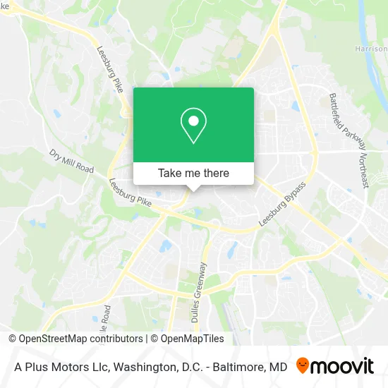 A Plus Motors Llc map