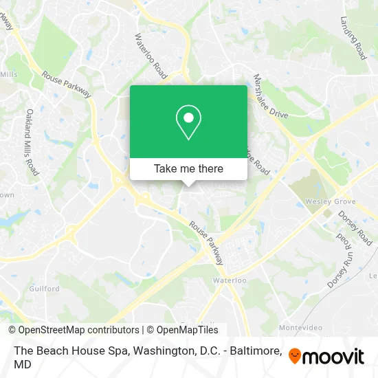 The Beach House Spa map