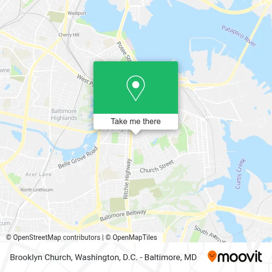 Brooklyn Church map