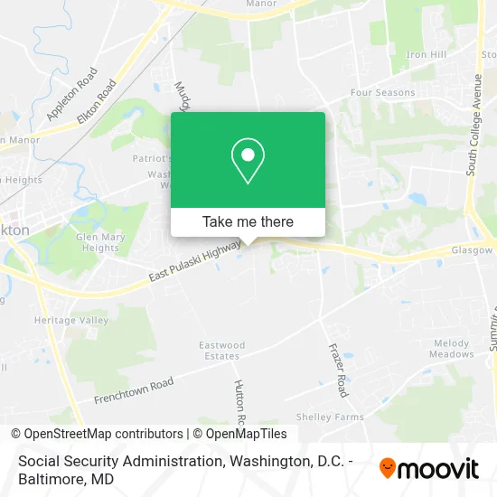 Social Security Administration map