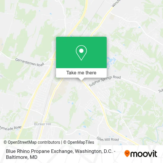 Blue Rhino Propane Exchange map