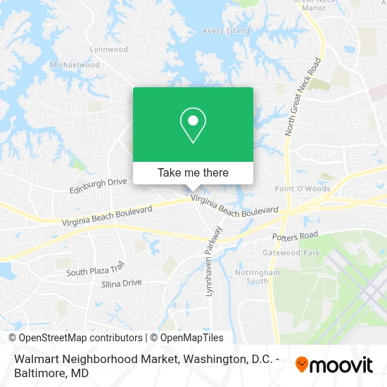 Walmart Neighborhood Market map