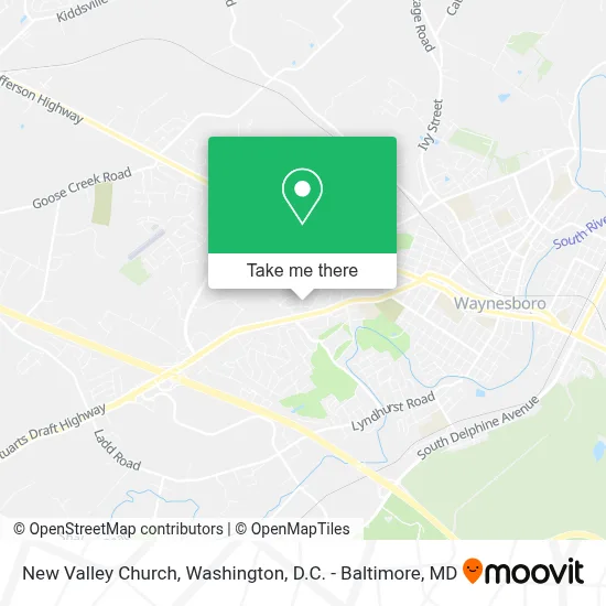 New Valley Church map