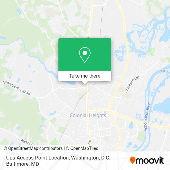 Ups Access Point Location map