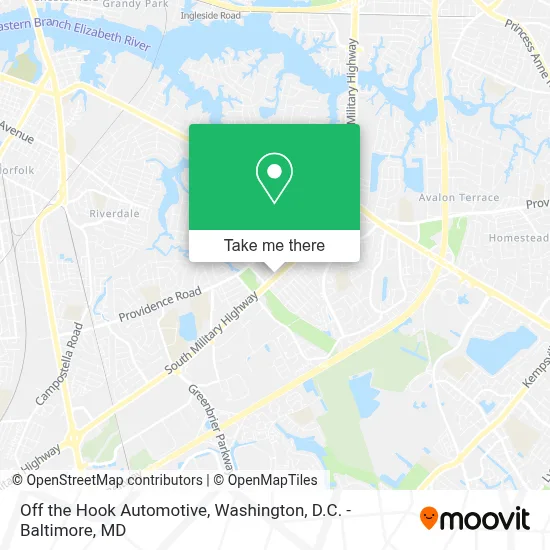 Off the Hook Automotive map