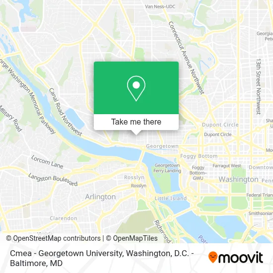 Cmea - Georgetown University map