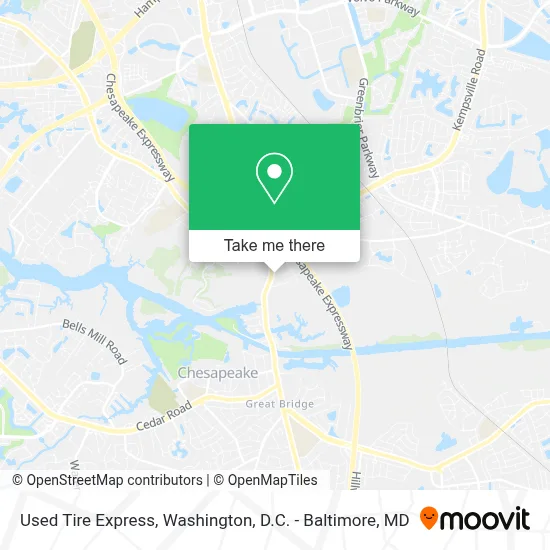 Used Tire Express map