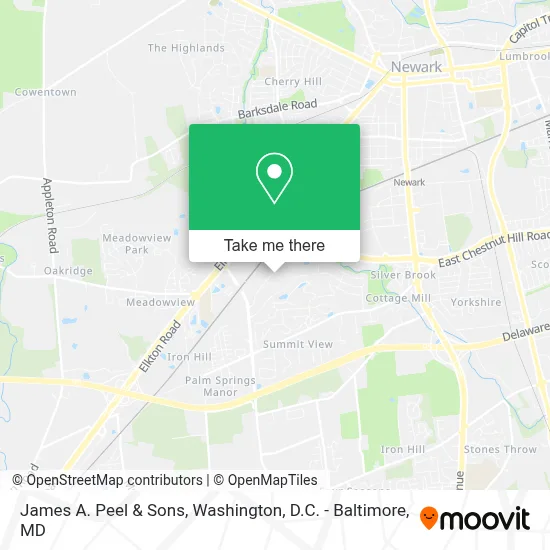 James A. Peel & Sons map