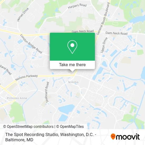 The Spot Recording Studio map