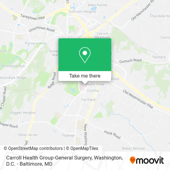 Carroll Health Group-General Surgery map