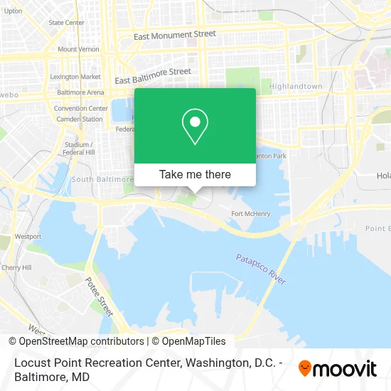 Locust Point Recreation Center map