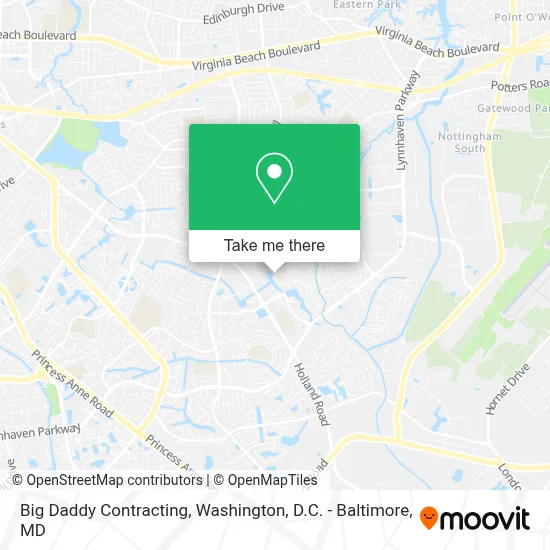 Big Daddy Contracting map