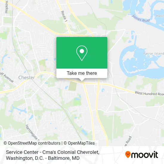Service Center - Cma's Colonial Chevrolet map