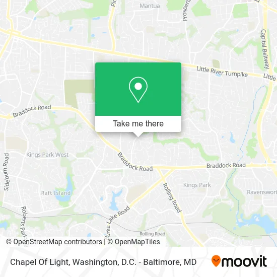 Chapel Of Light map
