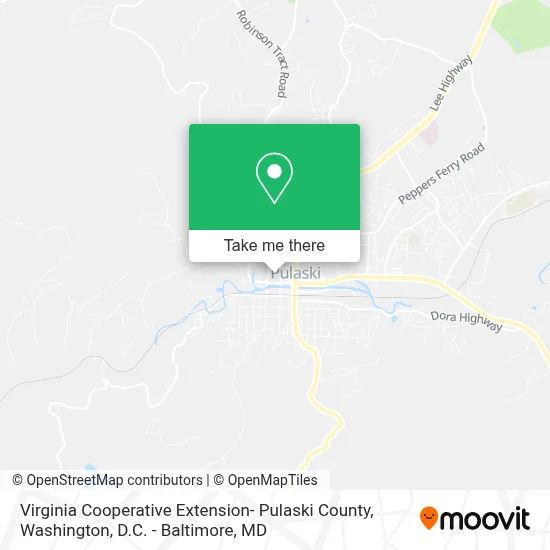 Virginia Cooperative Extension- Pulaski County map