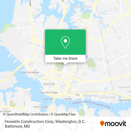 Howerin Construction Corp map