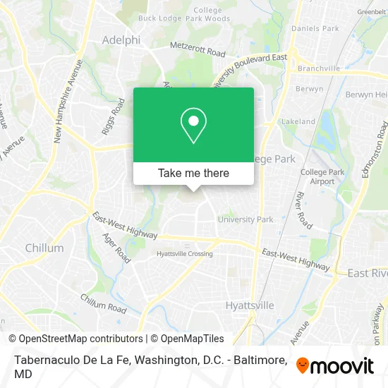 Tabernaculo De La Fe map