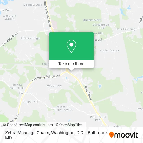 Zebra Massage Chairs map