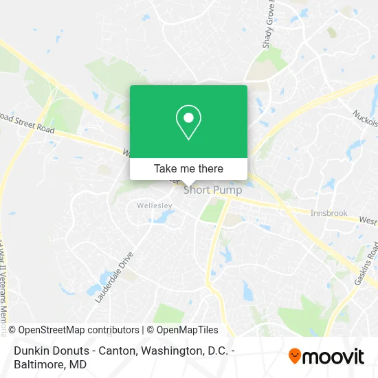 Dunkin Donuts - Canton map
