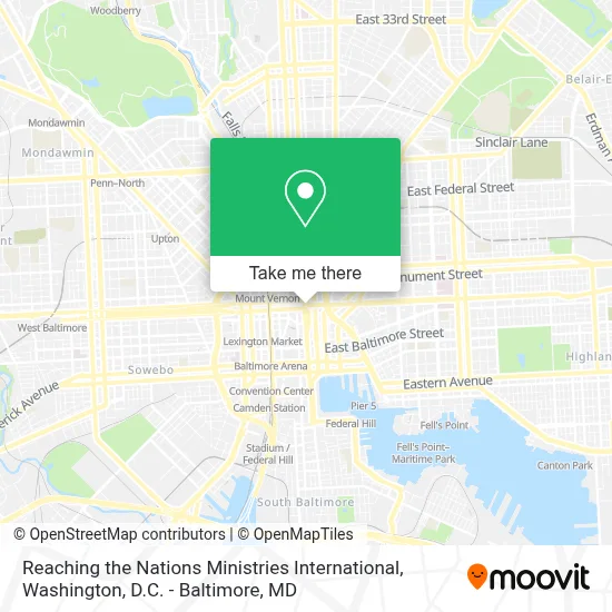 Reaching the Nations Ministries International map