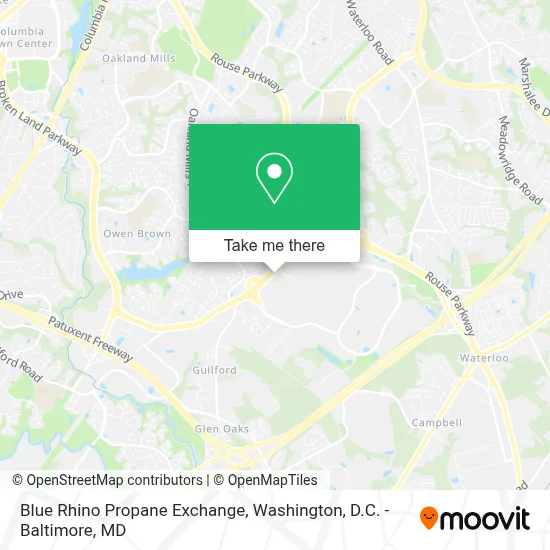 Blue Rhino Propane Exchange map