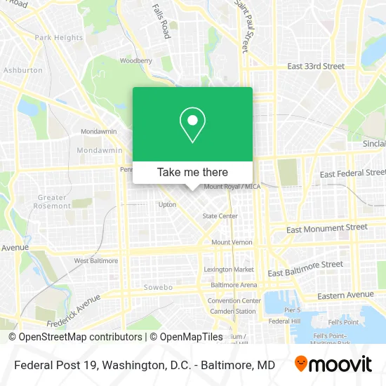 Federal Post 19 map