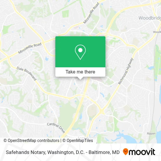 Safehands Notary map