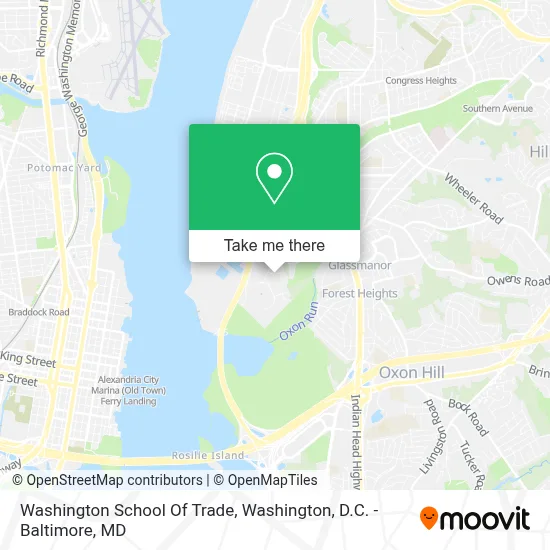 Washington School Of Trade map