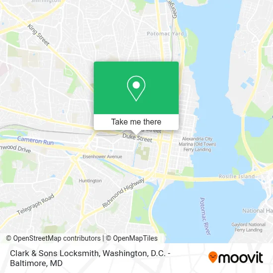 Clark & Sons Locksmith map