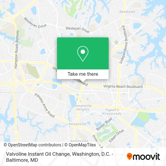 Valvoline Instant Oil Change map