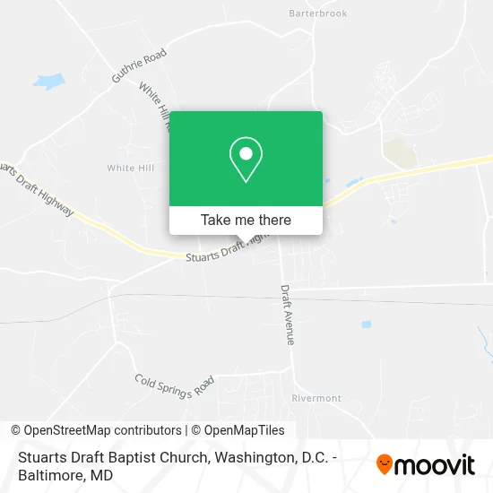 Stuarts Draft Baptist Church map