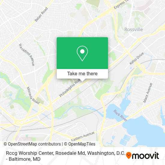 Rccg Worship Center, Rosedale Md map