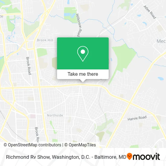Richmond Rv Show map