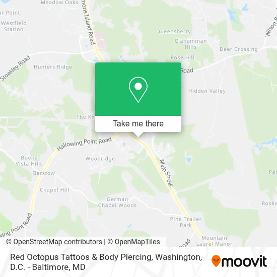 Red Octopus Tattoos & Body Piercing map