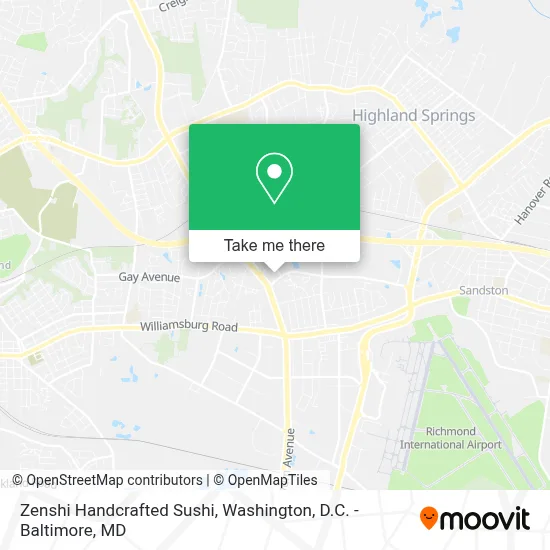 Zenshi Handcrafted Sushi map
