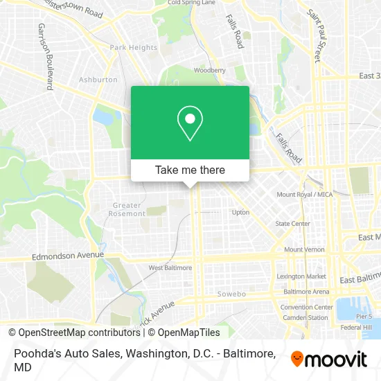 Poohda's Auto Sales map