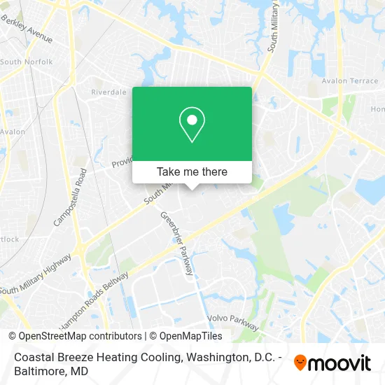 Coastal Breeze Heating Cooling map