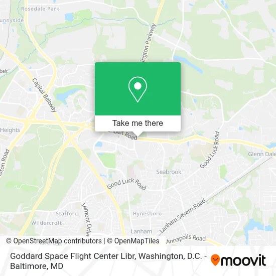 Goddard Space Flight Center Libr map