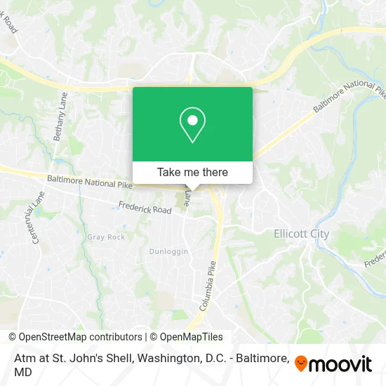 Atm at St. John's Shell map