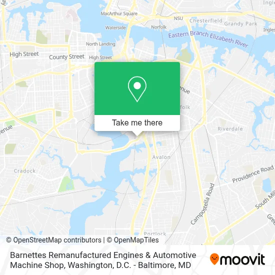 Barnettes Remanufactured Engines & Automotive Machine Shop map