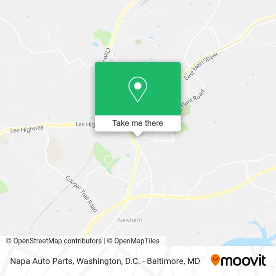 Napa Auto Parts map