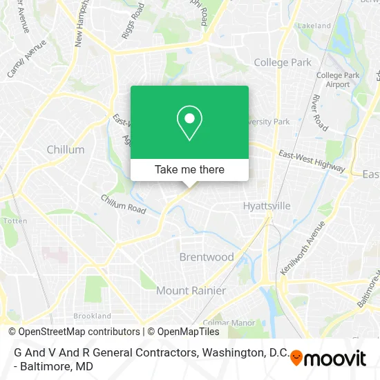 G And V And R General Contractors map