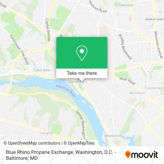 Blue Rhino Propane Exchange map