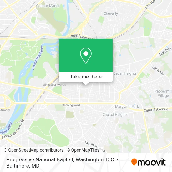 Progressive National Baptist map