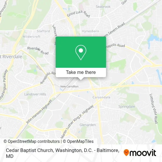 Cedar Baptist Church map