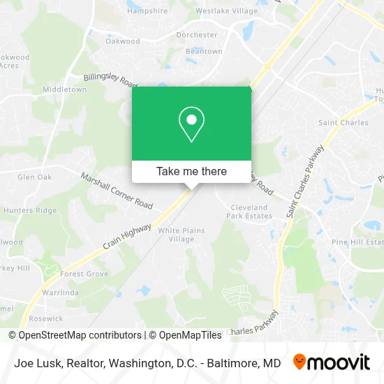 Joe Lusk, Realtor map