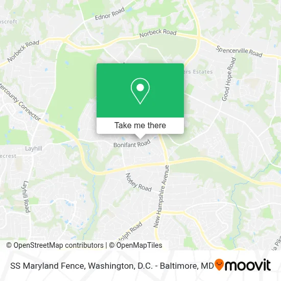 SS Maryland Fence map