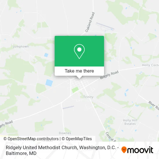 Ridgely United Methodist Church map