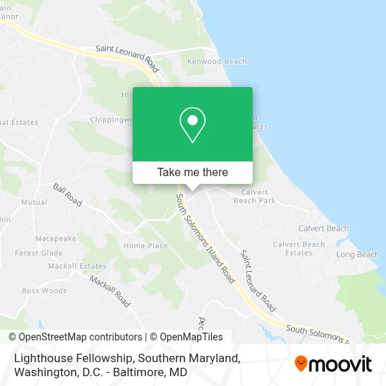 Lighthouse Fellowship, Southern Maryland map