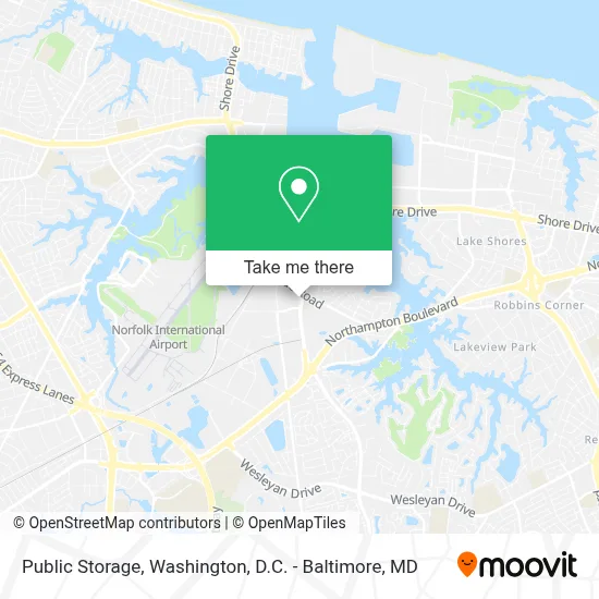 Public Storage map